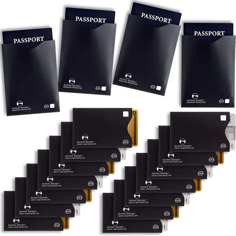 rfid protection slip|18 RFID Blocking Sleeves (14 Credit Card Holders & 4 Passport .